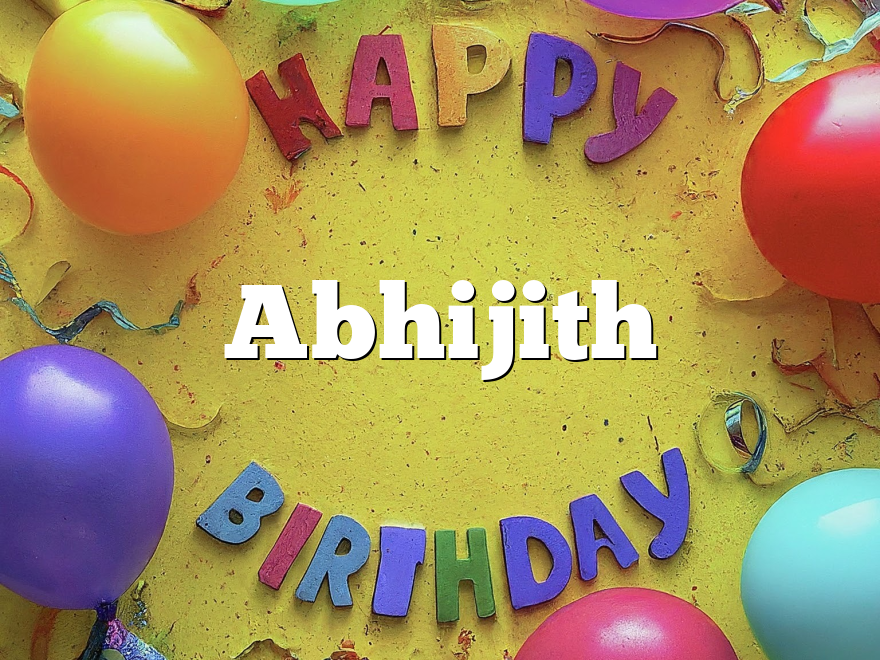 Abhijith