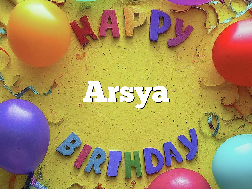 Arsya