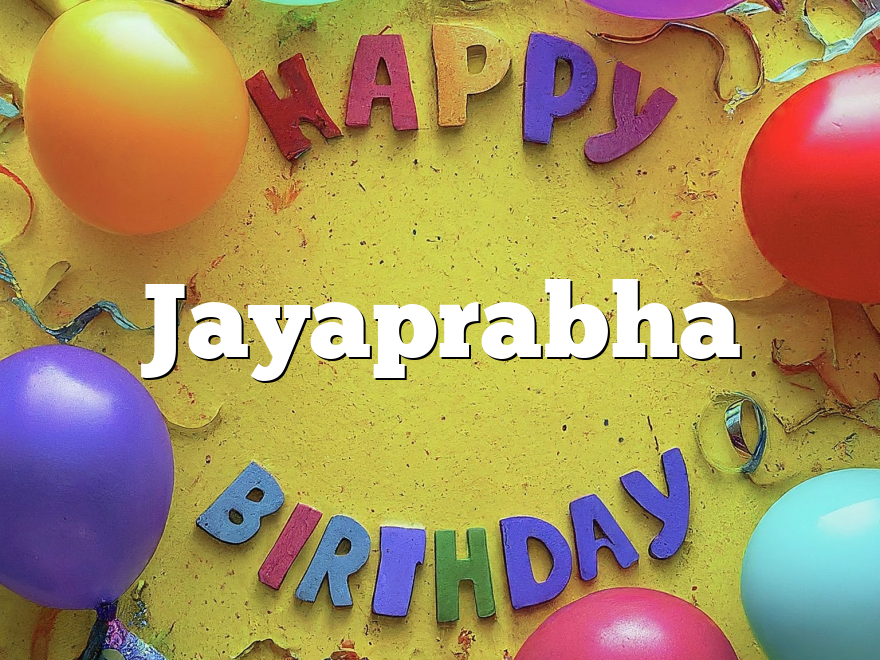 Jayaprabha