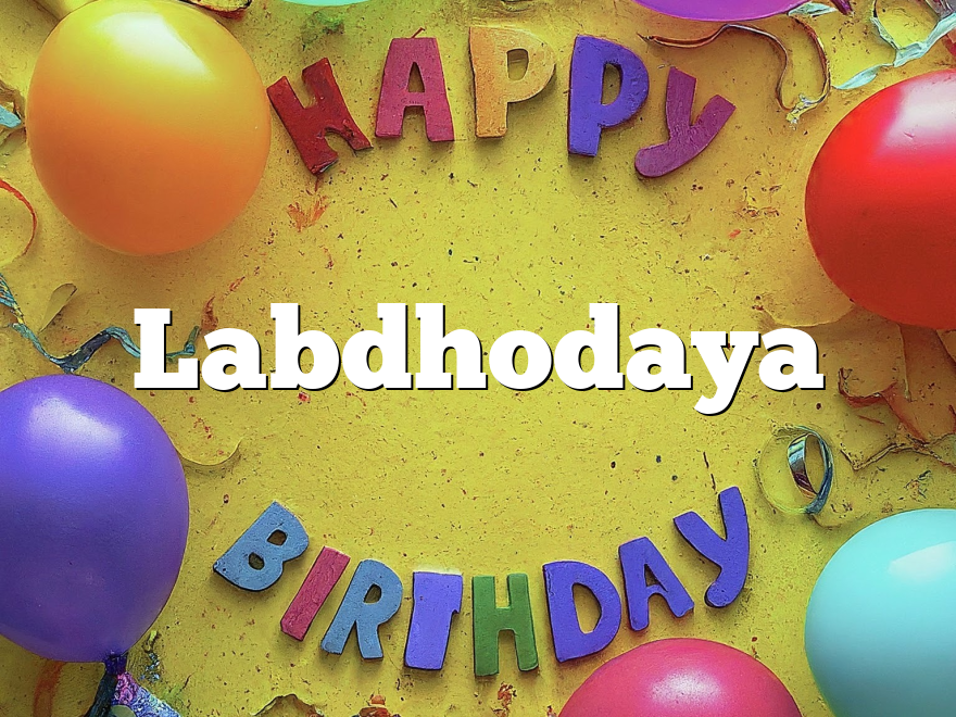 Labdhodaya