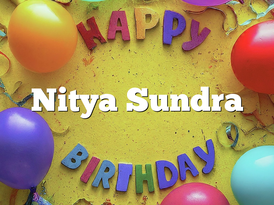 Nitya Sundra