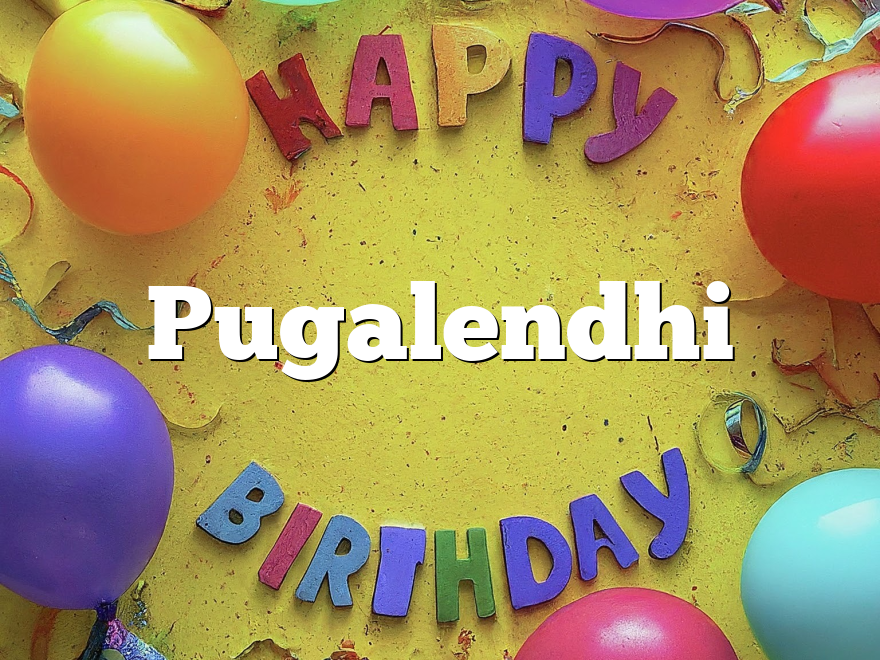 Pugalendhi